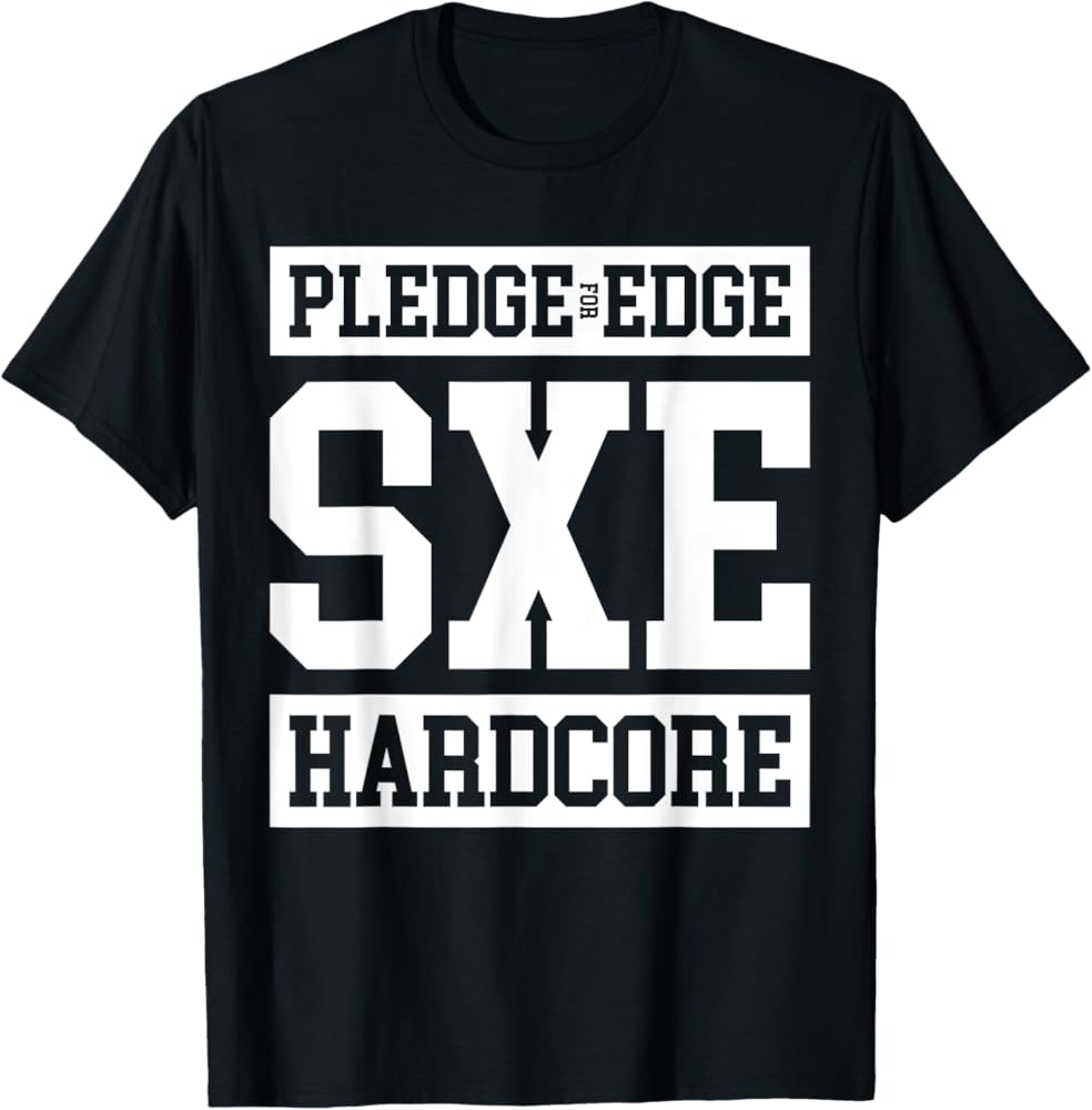 Amazon.com: SXE Straight-Edge Hardcore T-shirt : Clothing, Shoes